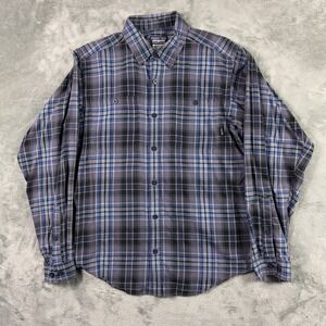 Patagonia Shirt Men's Small Organic Cotton Plaid Button Up Long Sleeve Light